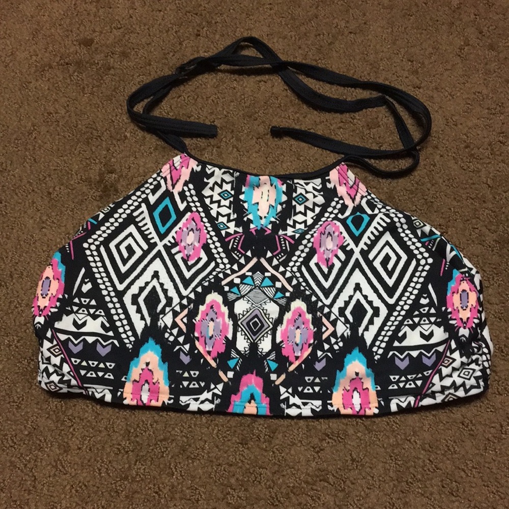 bikini top only Medium boho pattern